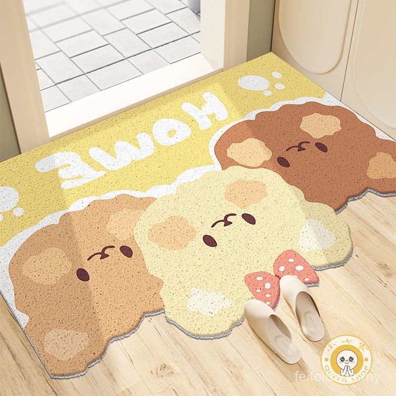 Cartoon Entrance Door Mat Silk Ring Cute Entrance Mat Gate Gate ...