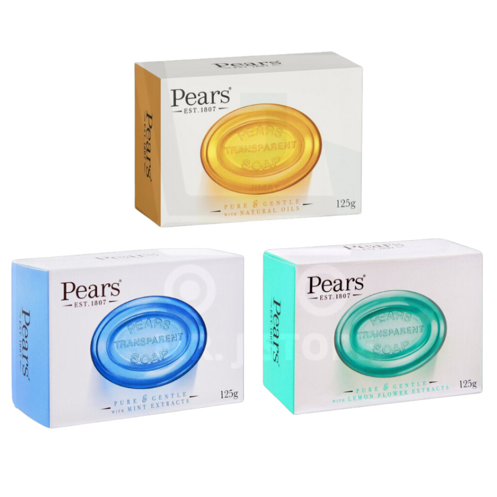Pears Transparent Soap 125g | (Natural Oil,Mint,Lemon) | Shopee Malaysia