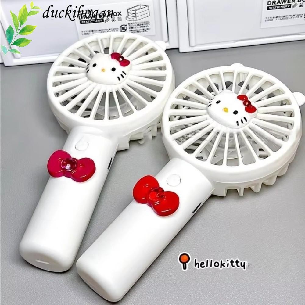 DUCKIHOGAN Mini Fan, Cartoon Kawaii Hello Kitty Hand-held Fan, Fashion ...