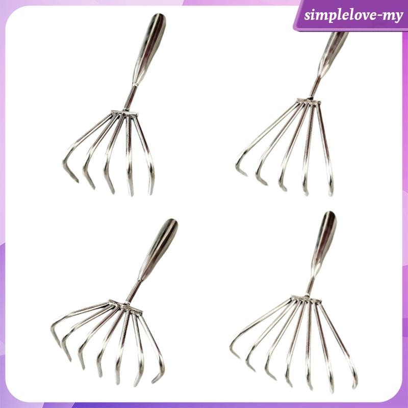 [SimpleloveMY] Claw Rake Stainless Rake Lightweight Multipurpose ...