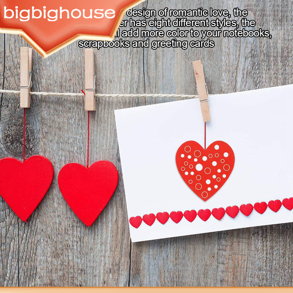 1/2 Sealing Sticker Heart Shape Packaging Label Waterproof Decor DIY ...
