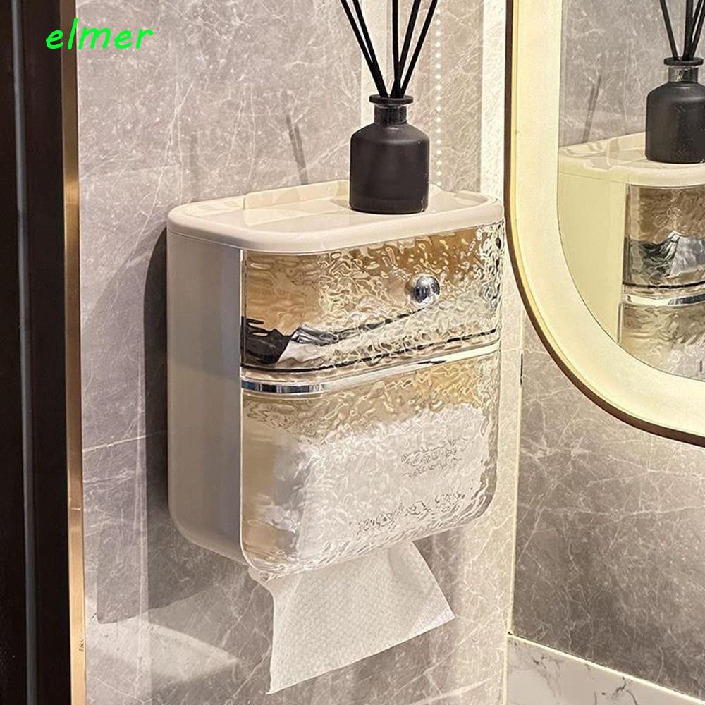 ELMER Water Ripple Storage Box, Plastic Waterproof Tissue Box ...