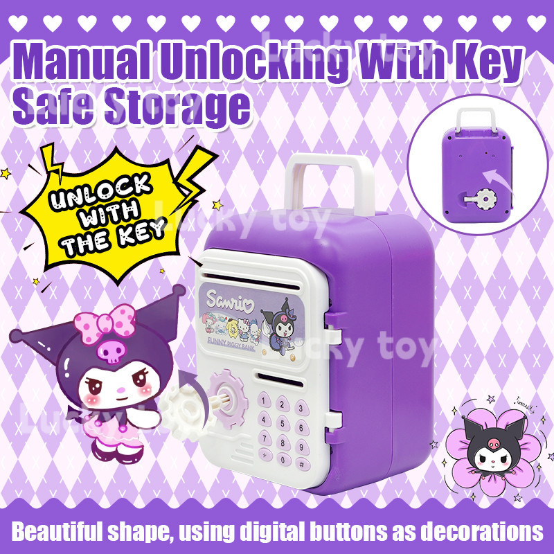 【ReadyStock 🇲🇾】Labubu Key Piggy Bank Toys For Kids Kuromi Tabung Duit ...