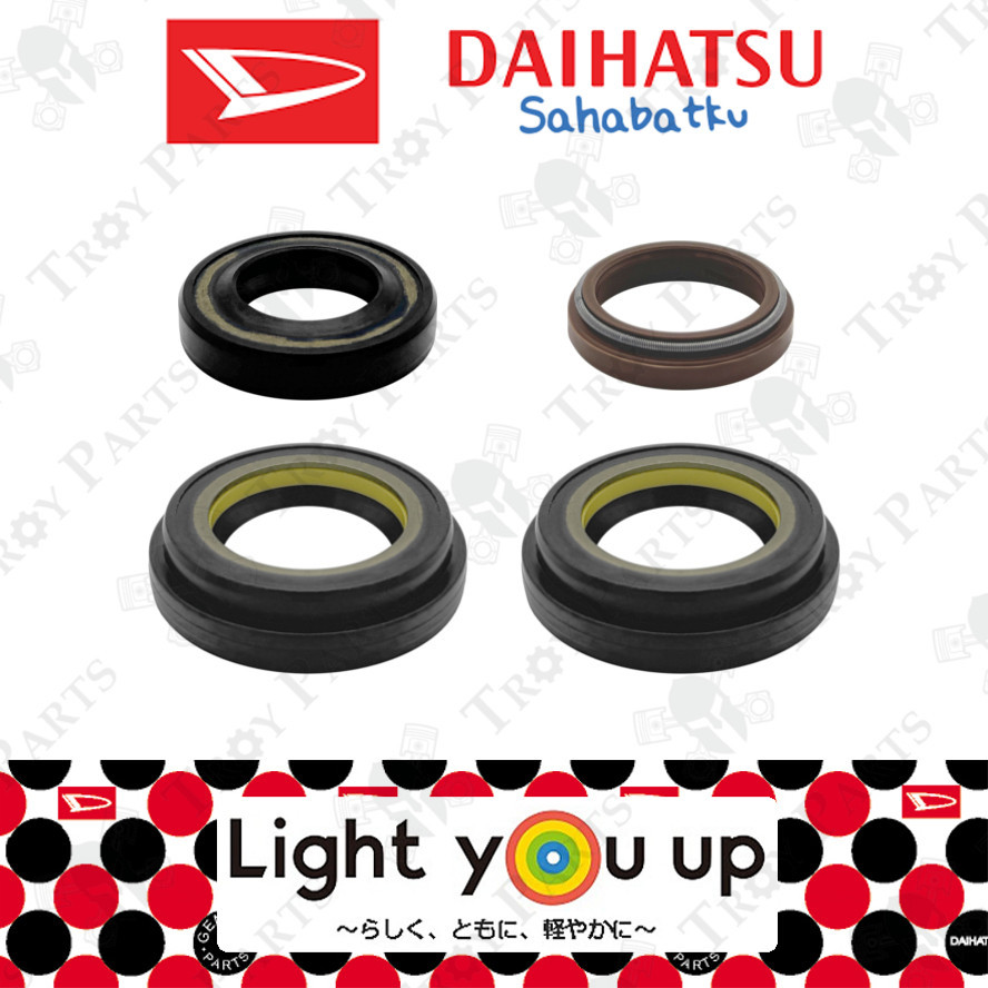 (4pc) Daihatsu Power Steering Gear Rack Oil Seal Repair Kit for Perodua ...