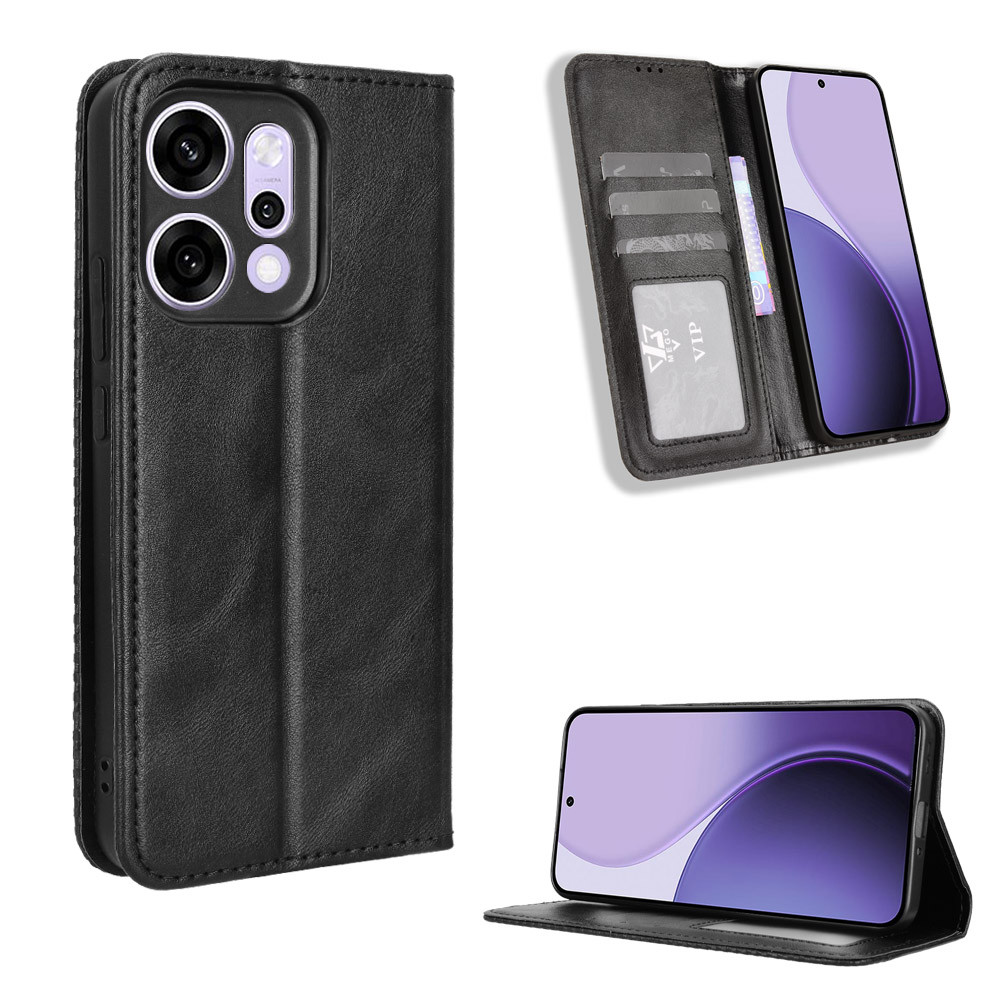For OPPO Reno 14 14F 5G Case Luxury Flip PU Leather Wallet Magnetic ...