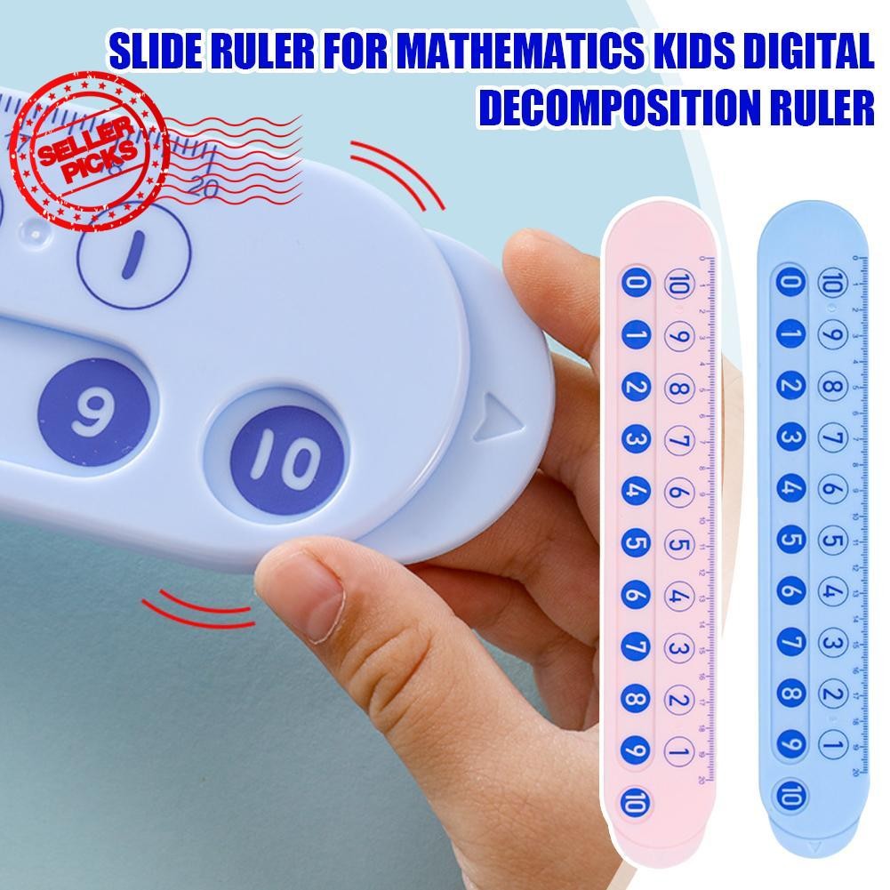 Slide Ruler For Mathematics Kids Digital Decomposition Ruler Double ...