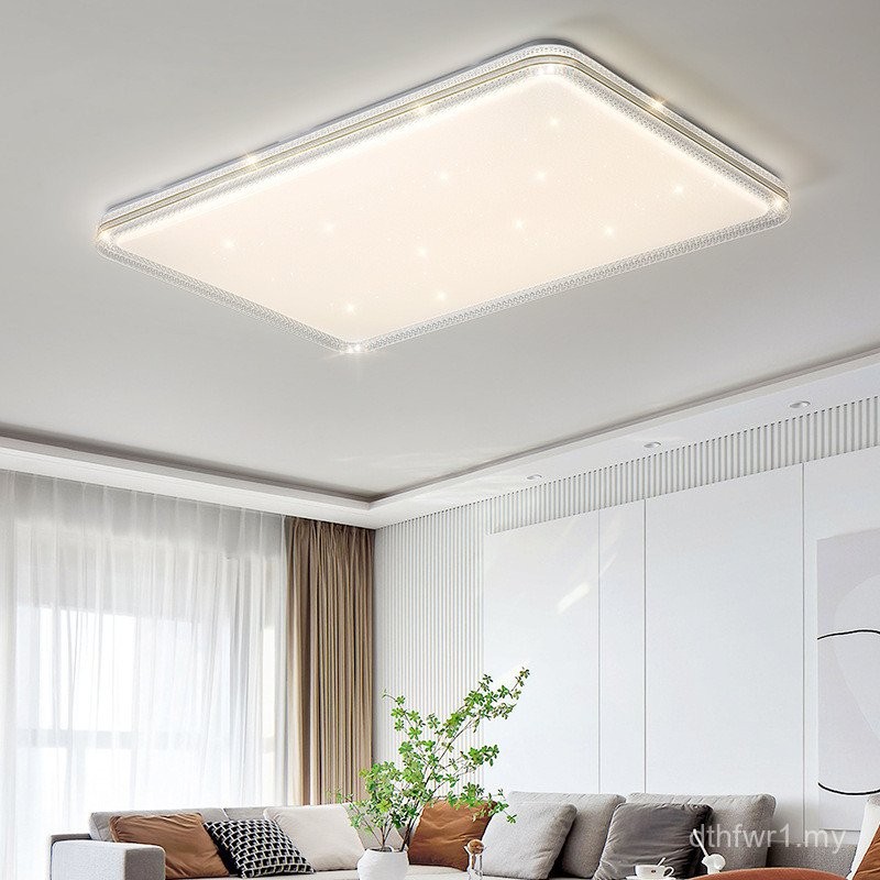 Lampu Siling LED Warna Pintar Minimalis Moden untuk Ruang Tamu, Bilik ...