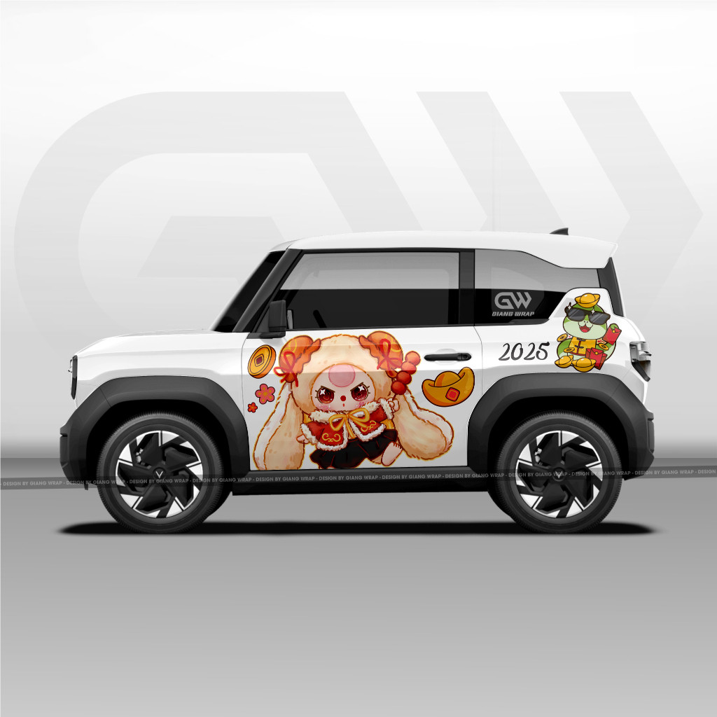 Vf3 Baby Three Car Decal CNY 2025 - All car colors - custom design upon ...