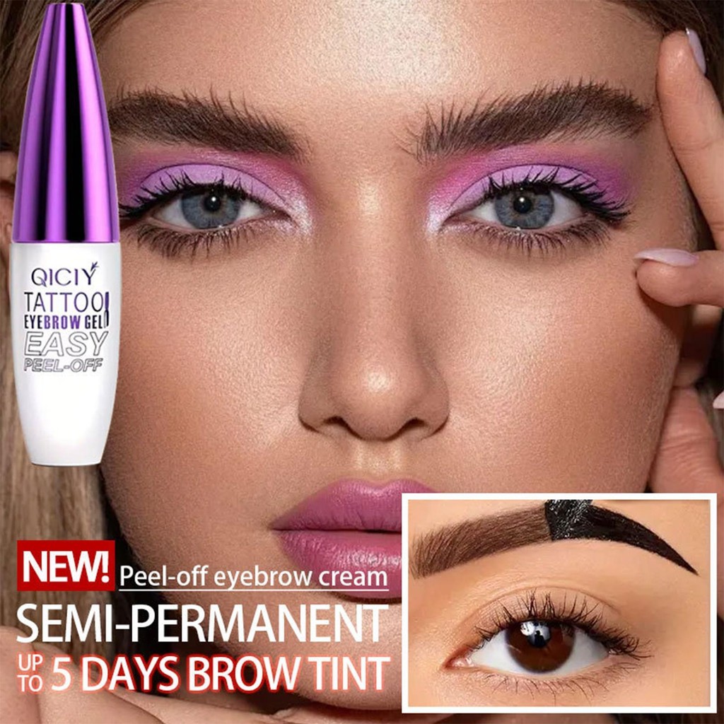 Eyebrow Tattoo Peel Off Tint Long Lasting Natural Coloring Gel ...