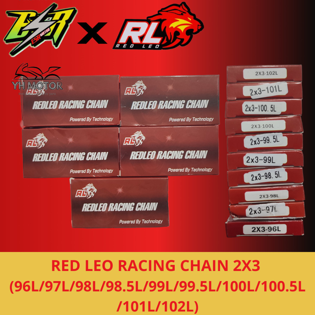 TIMING CHAIN REDLEO/ESR RACING Y15ZR/LC135 2X3 (96L/97L/98L/98.5L/99L ...