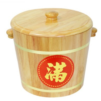 Wooden Rice Bucket Barrel / Bekas Nasi Kayu / 木制米桶 #3kg#6kg#10kg#12kg ...