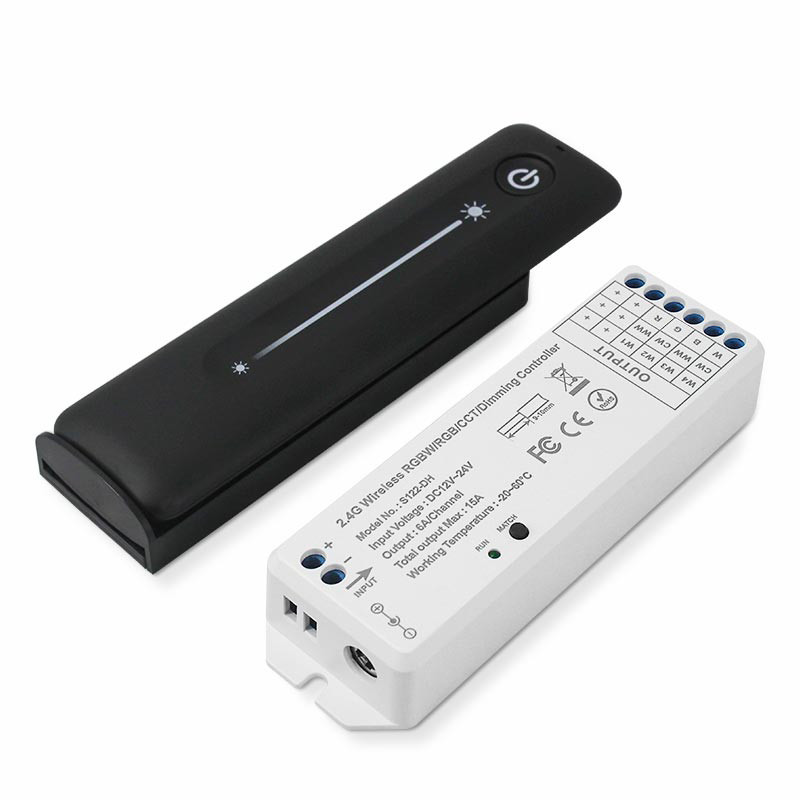 12V 24V LED Dimmer PWM Wireless DIM Touch Remote Controller 6A Dimming ...