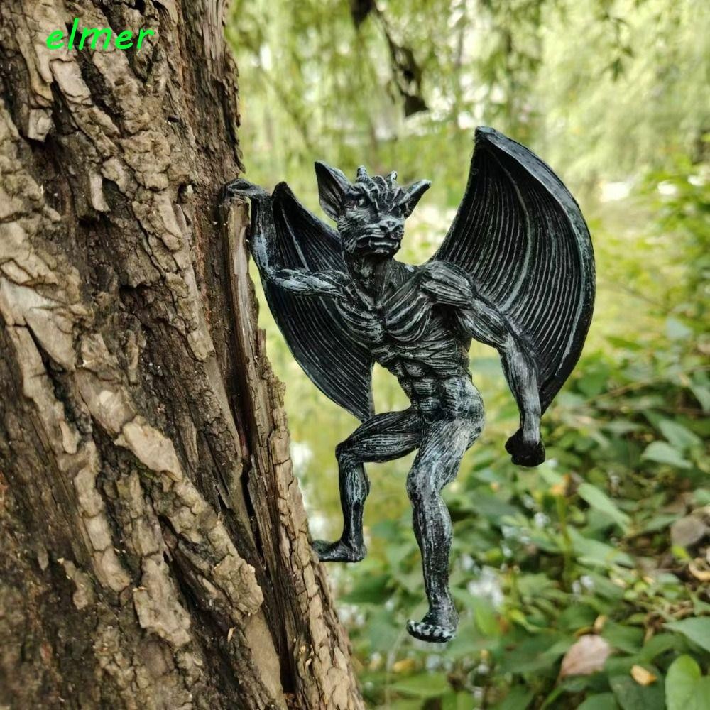 ELMER Devil Angel Figurines, Angel Commemorative Redemption Gothic ...