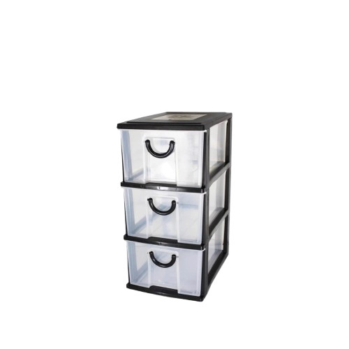 Stationery Drawer 3 Tiers Plastic Transparent Drawer /Office Documents ...