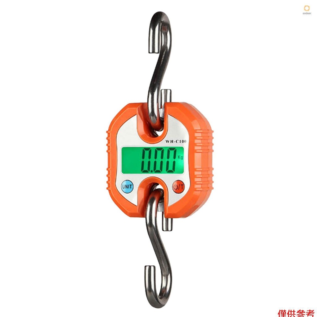 Digital Hanging Scale 150kg/ 330lb Portable Crane Scale LCD Backlight ...
