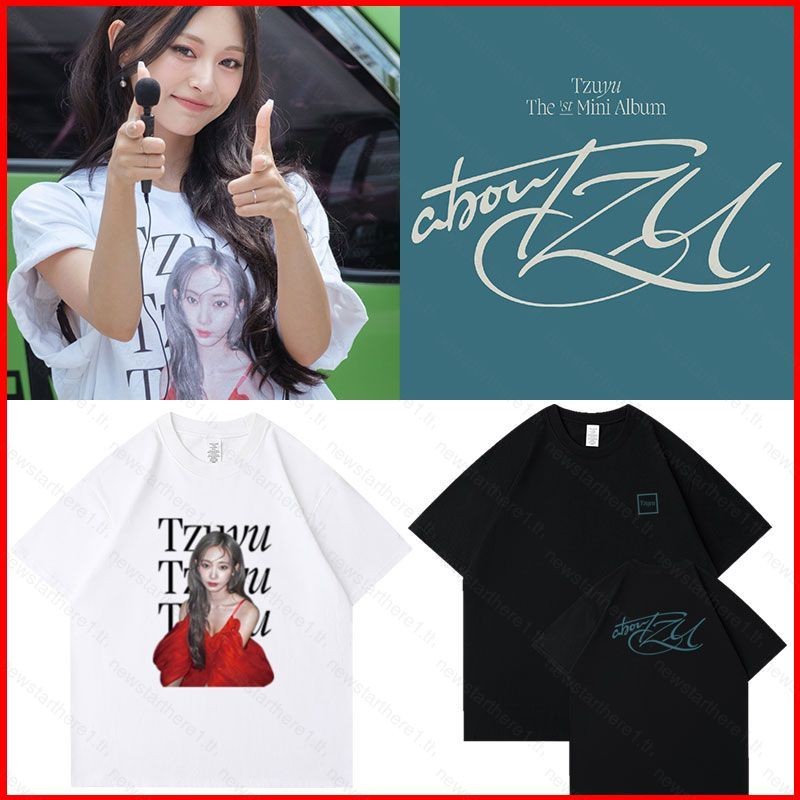 ☆TZUYU☆abouTZU POPUP Tシャツ☆ NS1 Twice Tzuyu The 1st Mini Album abouTZU OFFICIAL MERCH loose