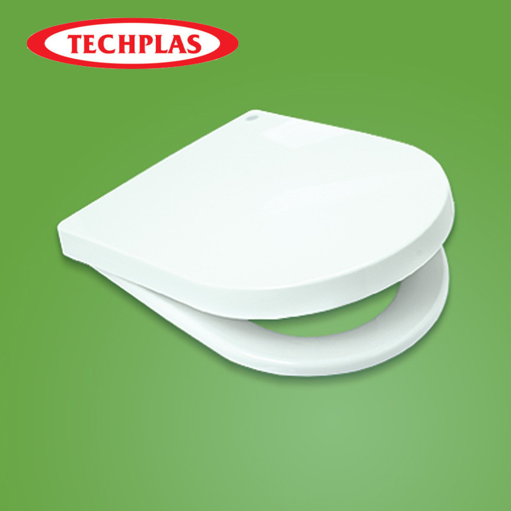 [ TECHPLAS ] (TSS-4137-SC) U-Shape Soft Close Toilet Seat & Cover ...