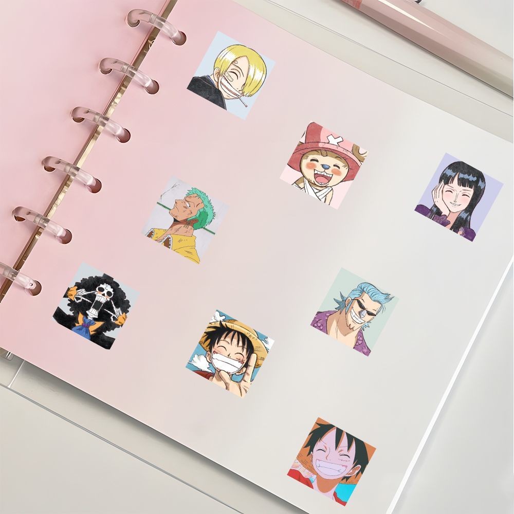 126 Anime One Piece Stickers Luffy Sauron Cartoon Peripheral Stickers ...