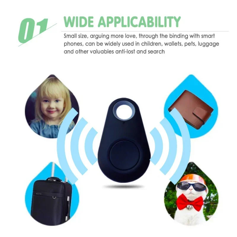 Bluetooth 4.0 Key Finder & Pet Locator - Anti-Lost GPS Tracker For Keys, Suitcase, Pets - White By ATRTEC