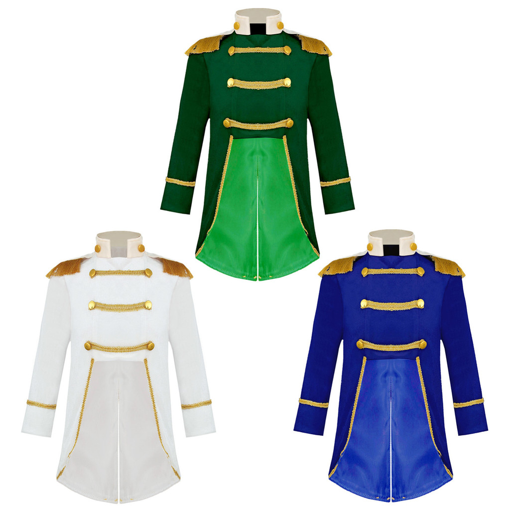 Boy Velvet Royal Princess 3pc Full Jacket Set-Bottle Green