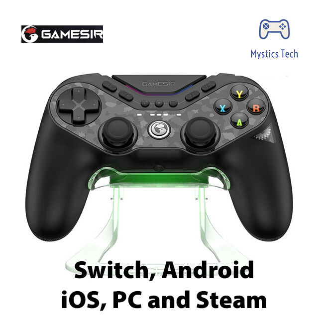 GameSir Tarantula Pro Wireless PC Controller Switchable Face Buttons & Mag-Res TMR Joysticks, 9 Mappable Buttons,Multi-Platform Controller for PC/Switch/ iOS/Android,RGB Lighting,1200mAh: PC