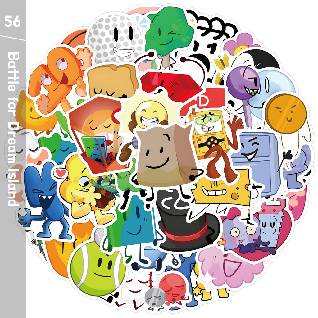 Y&P| Battle for Dream Island Stickers Set Video Games Graffiti ...