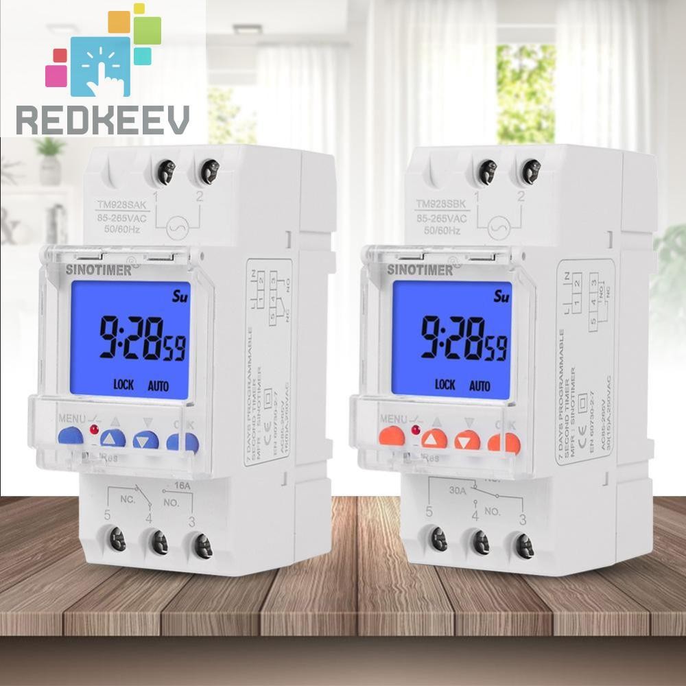 [Redkeev.my] Weekly Programmable Digital Timer Switch LCD Time Relay ...