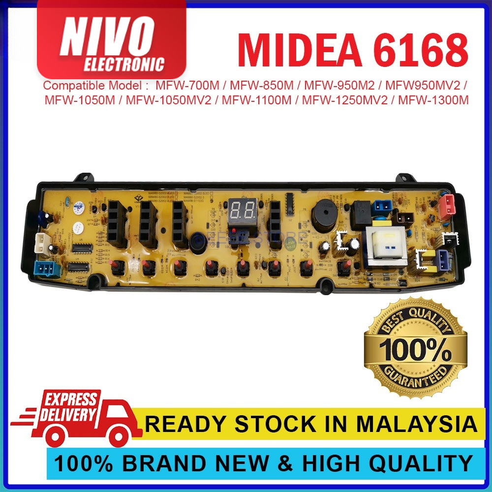 MIDEA 6168 WASHING MACHINE PCB BOARD/ Papan Litar | Shopee Malaysia