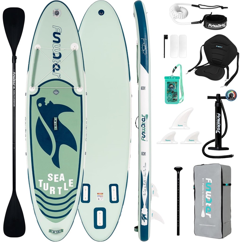 FunWater Inflatable Stand Up Paddle Board with Premium SUP Paddleboard ...