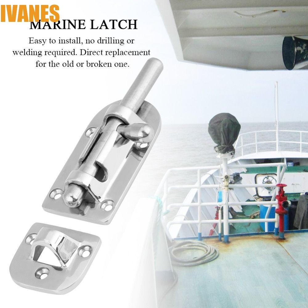 IVANES Marine Gate Lock, 60/90/110MM Stainless Steel Slide Barrel Bolt ...