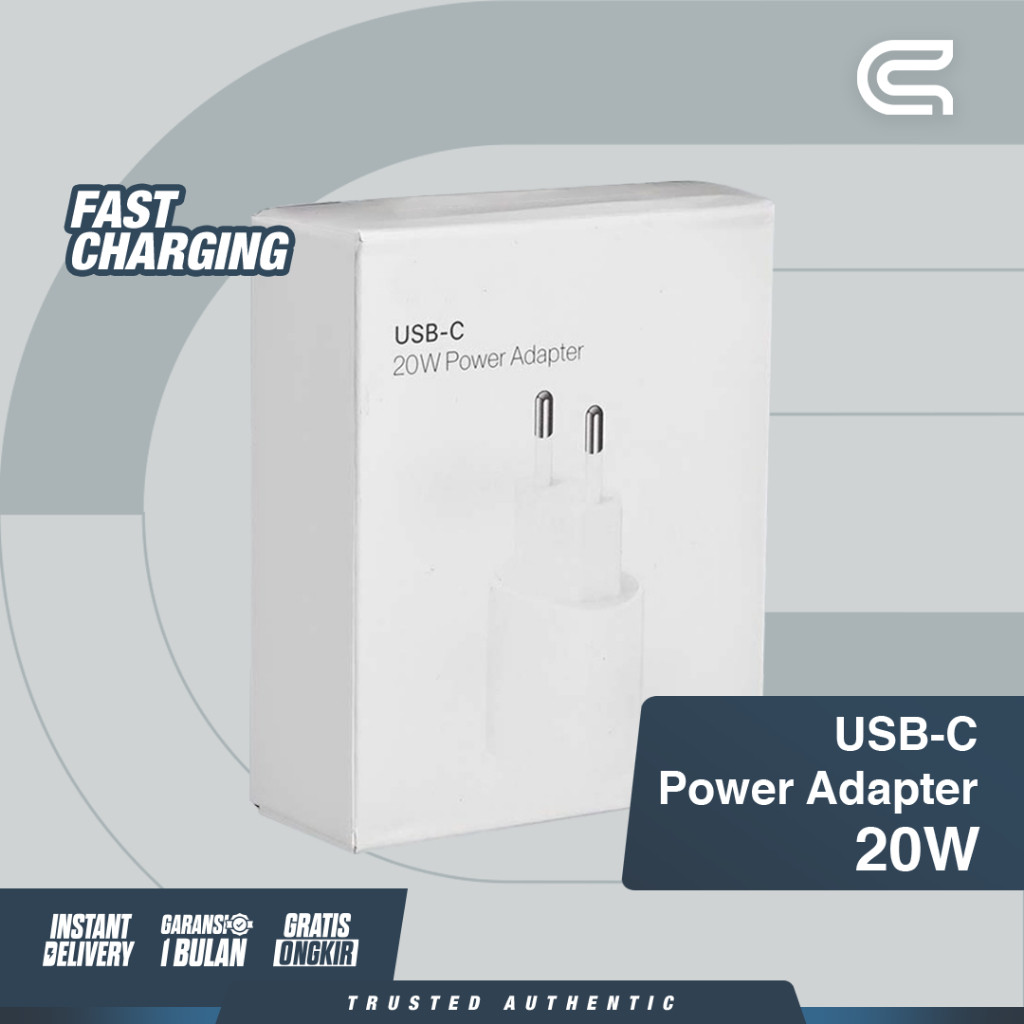 Fast Charging Adapter USB-C Power Adapter 20 Watt | Shopee Malaysia