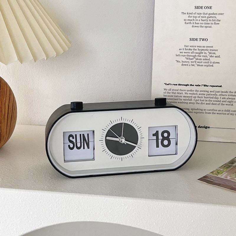 Flip Living Room 1.6 Desktop Calendar Desk Clock Manual Perpetual ...