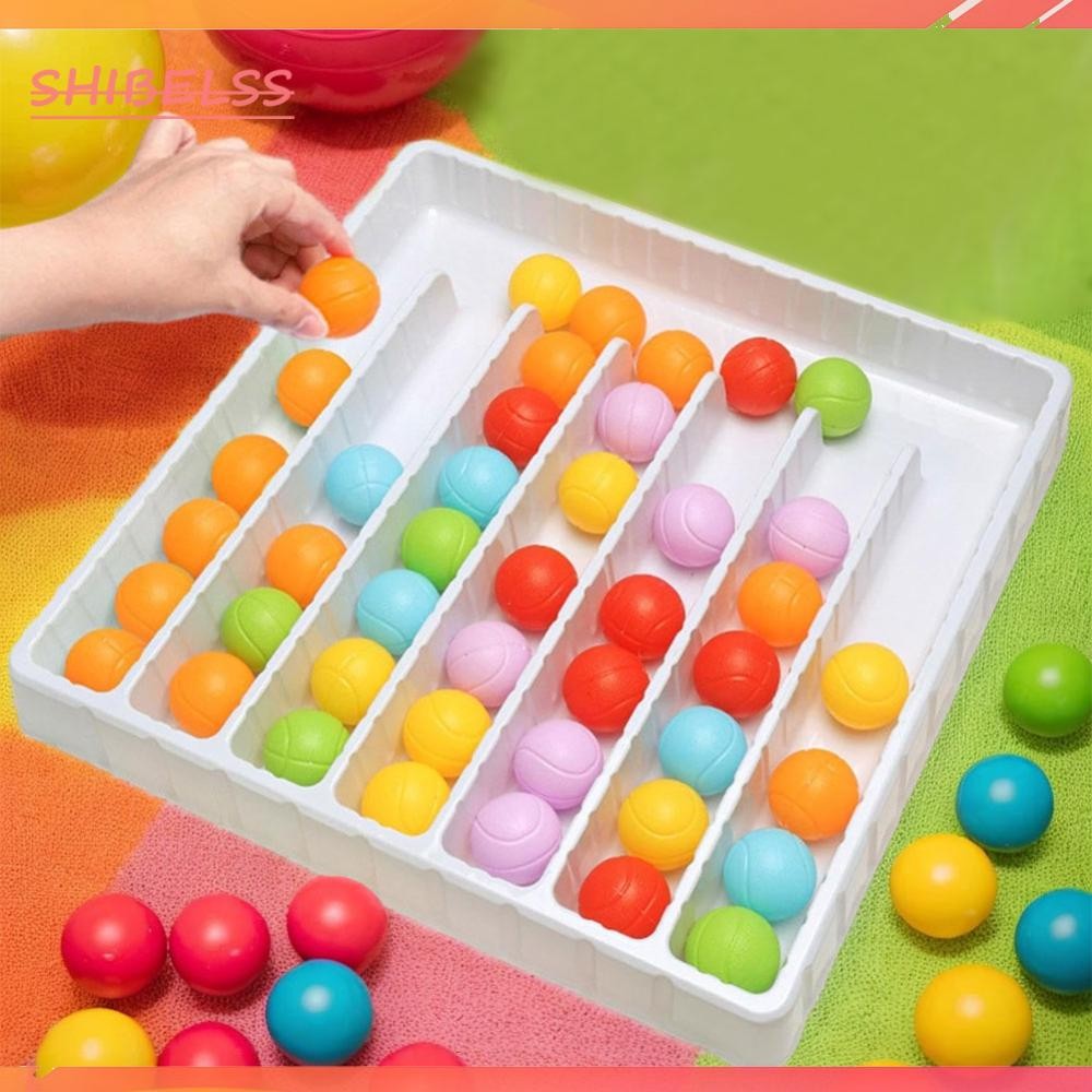 [shibelss.my] Fun Ball Sorting Toy Rainbow Balls Sensory Game Color ...