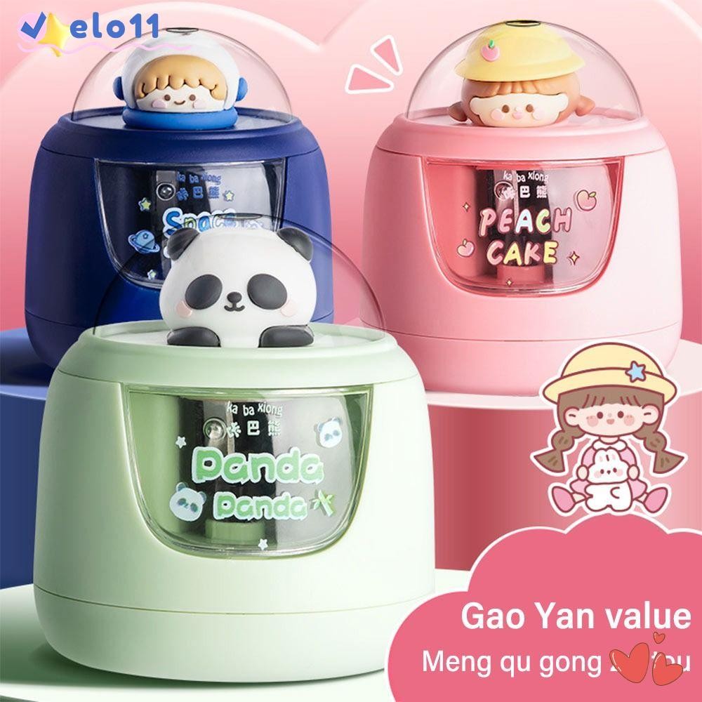 ELO11 Automatic Pencil Sharpener, Astronaut/Panda Design Automatically ...