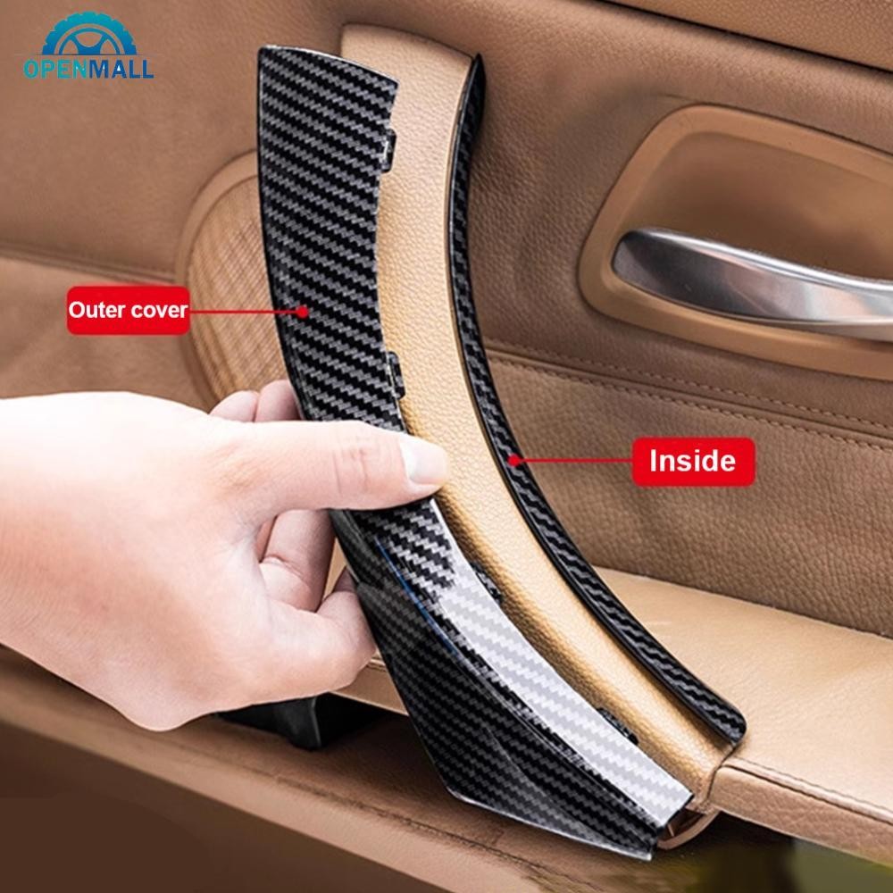 2pcs Car Styling Carbon Texture Door Armrest Handle Pull Cover Trim For Bmw 3 Series E90 E91 E92 - View #8
