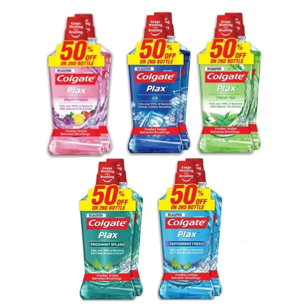 Colgate Plax Mouthwash Valuepack 750ml x 2 | Shopee Malaysia