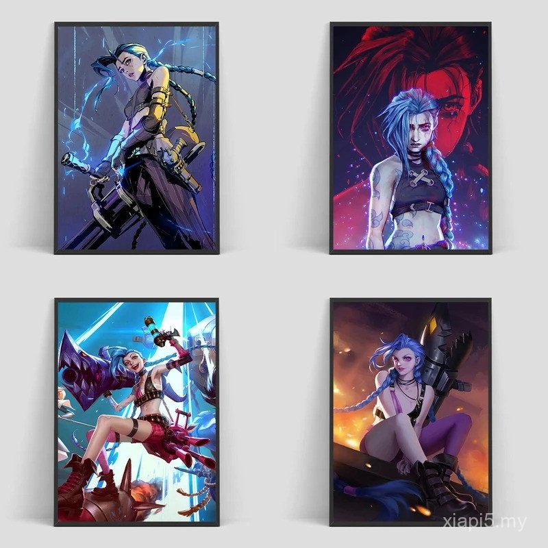 League of Legends Arcane Jinx Game Poster Home Decor Posters for Wall ...