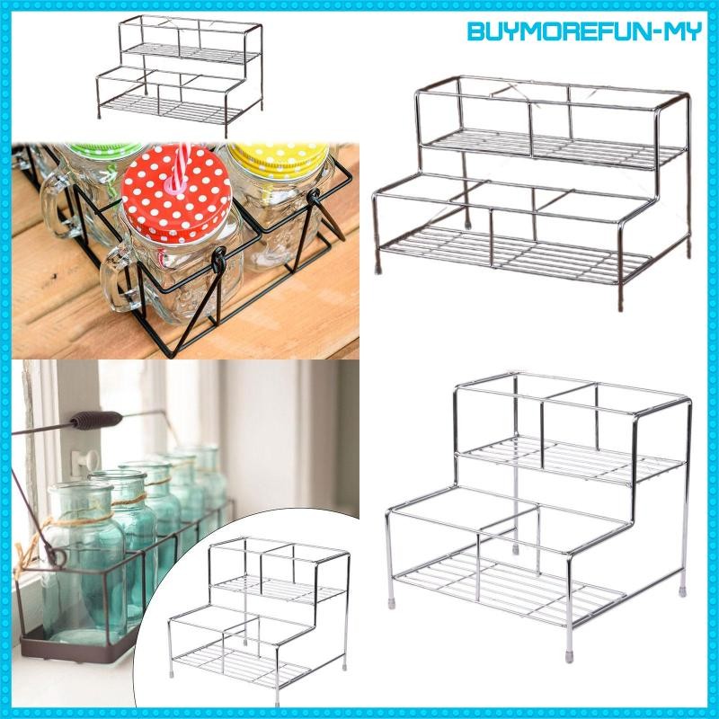 [BuymorefunMY] Coffee Syrup Organizer Rack Condiment Storage Rack for ...