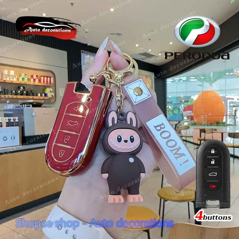 Perodua smart remote car key case For MYVI Bezza ARUZ AXIA key cover ...
