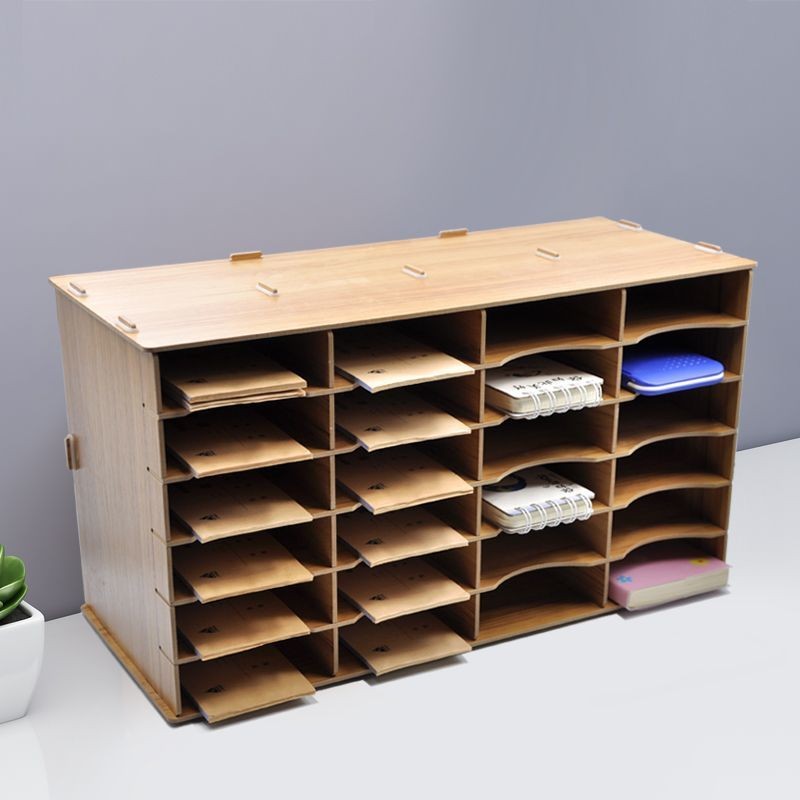File Storage Rack Tidy-up Handy Tool Rack Rack File Rack Wooden Office ...