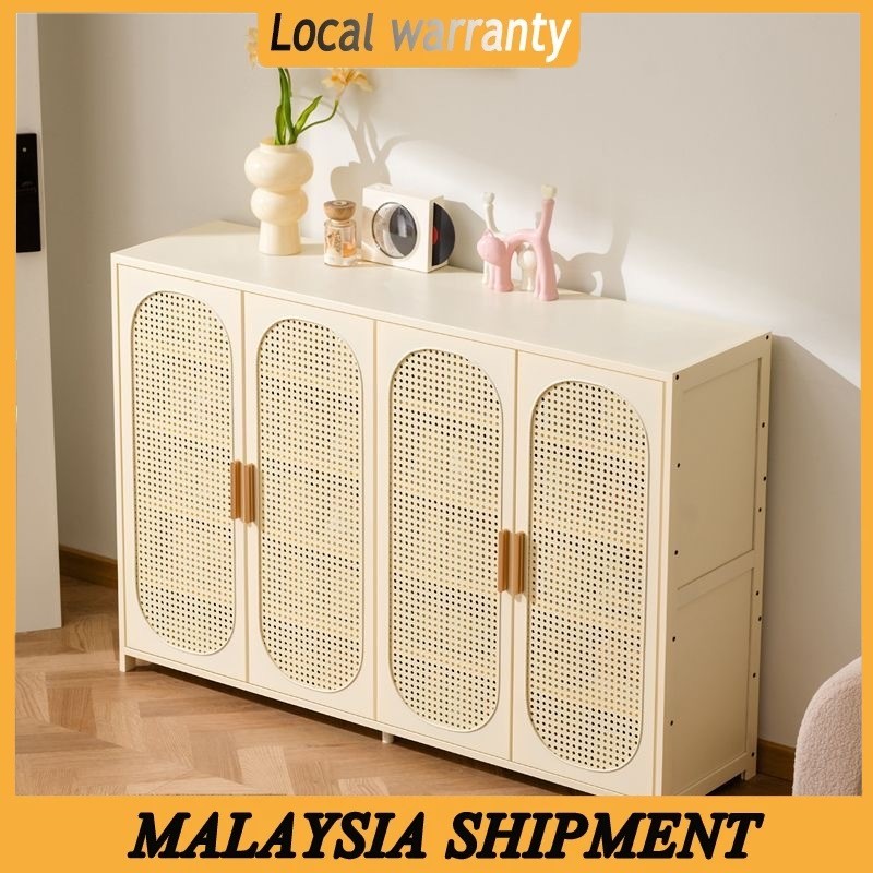 Multi-layer Creamy Shoe Rack Dust-Proof Shoe Rack Bamboo Arcylic ...