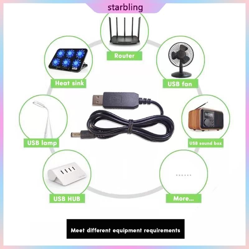 thumbnail image 2 of USB To DC Power Cable Universal USB To DC Jack Charging Cable Power Cord Plug Connector Adapter For Router Mini Fan Speaker I377720051 2 of 13