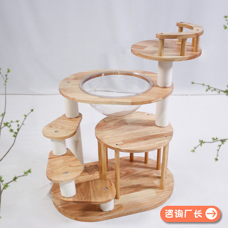 Solid Wood Cat Climbing Frame Cat Cat Frame Cat Tree Cat Climbing Frame ...