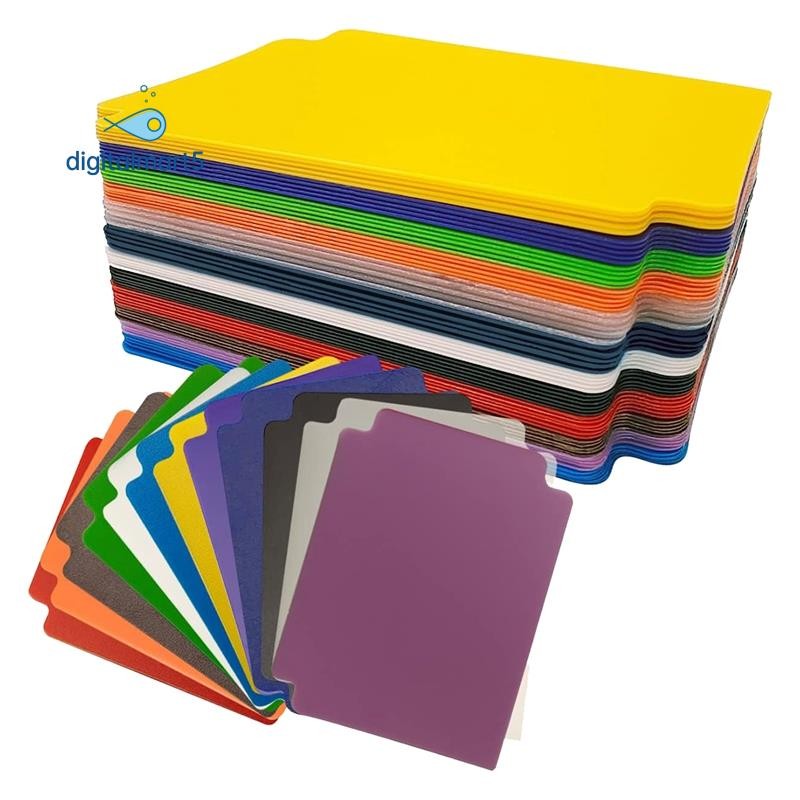 Trading Card Dividers, 60pcs Muliticolor Card Page Dividers, for Office ...
