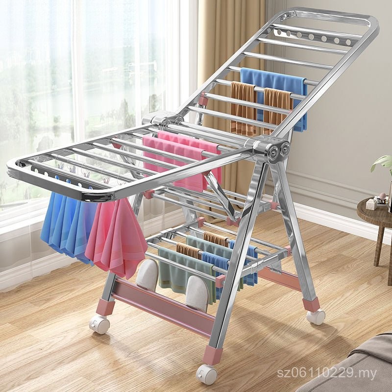 Baby Diaper Rack Cool Drying Baby Clothes Rod Drying Rack Floor-to ...