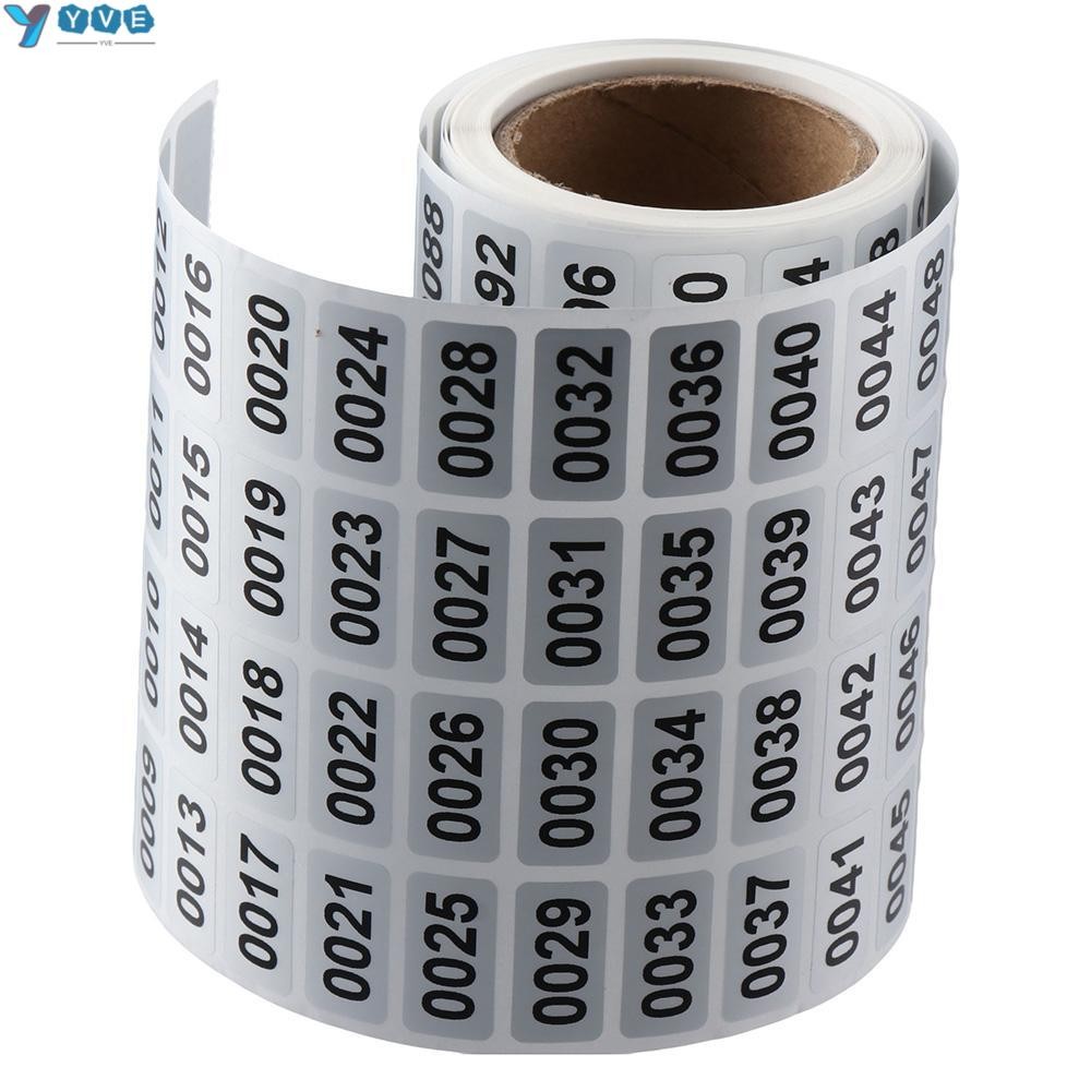 YVE Inventory Stickers, Self-Adhesive Black Number Stickers, 2000PCS ...