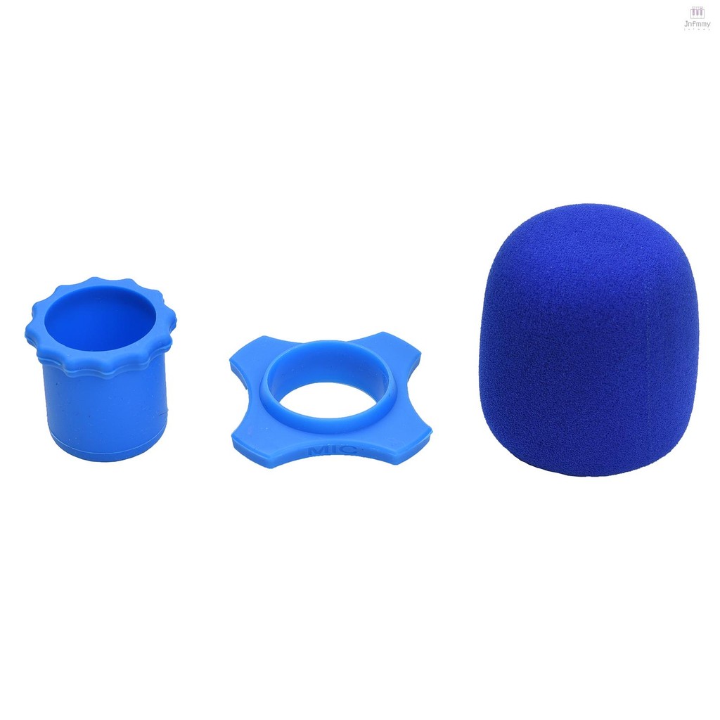 UPOUART 10Pcs Wireless Microphone Bottom Sleeve Silicone Mic Bottom Rod Stand Assorted Colors