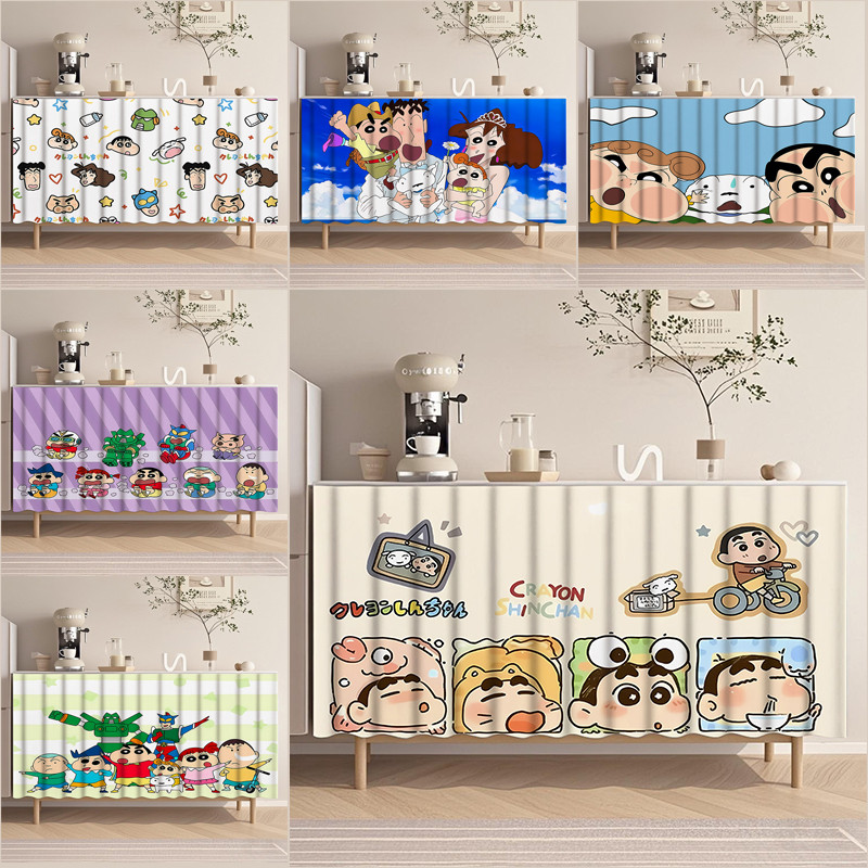 Anime Crayon Shinchan Pattern Cabinet Curtain - Adjustable Sizes ...
