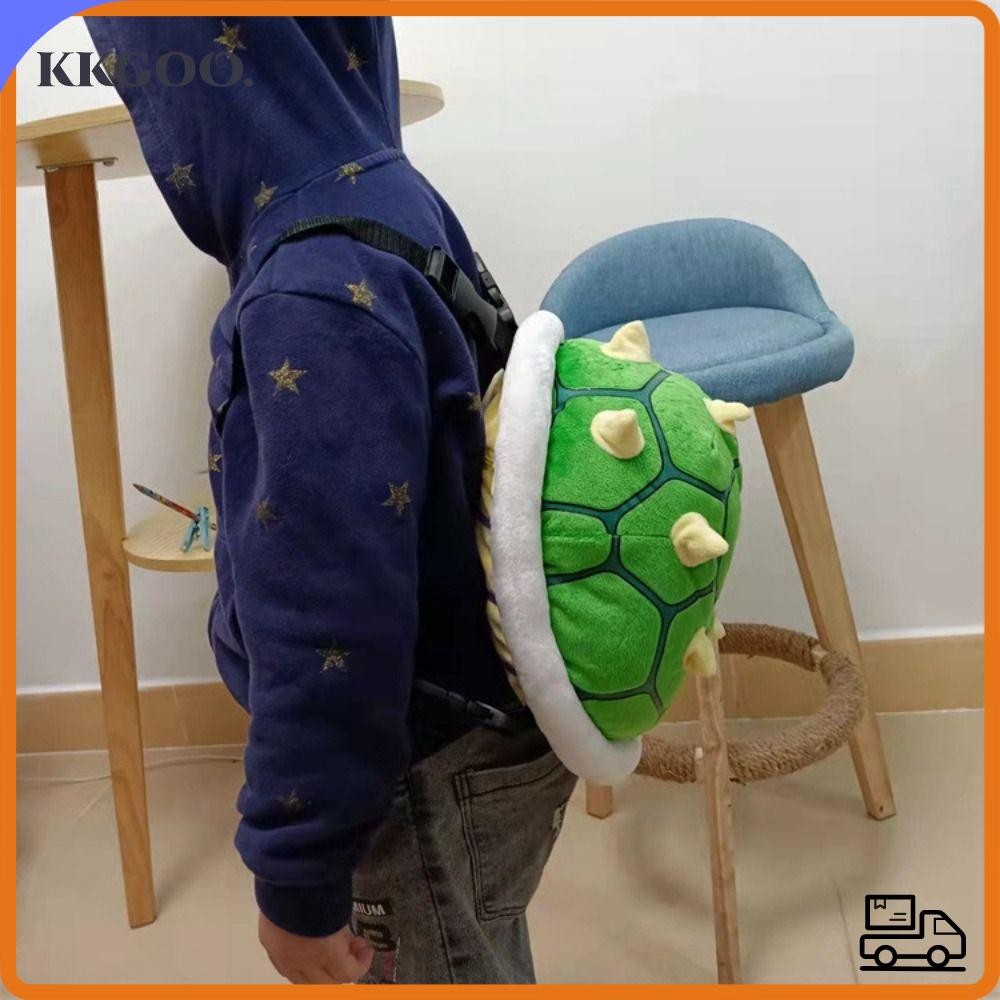 KKGOO Koopa Bowser Backpack, Cartoon Cosplay Costume Kids Turtle Shell ...