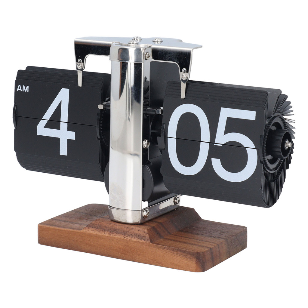[EPAY] Retro Vintage Flip Desk Clock 12 Hours Single Sided Auto Flip ...